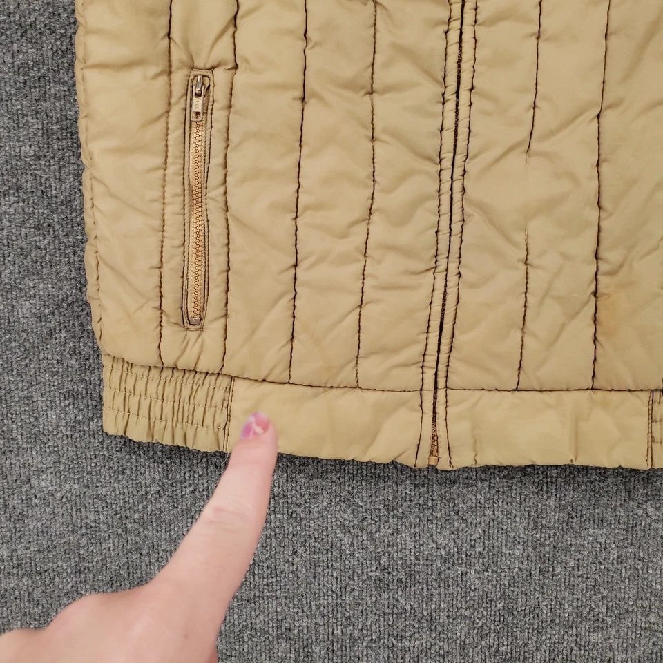 Chaleco Pacific Trail Vintage Niños 20 Jóvenes Marrón Ropa Deportiva Puffer Cremallera Completa Exterior Foto 4 de 4