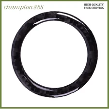 1pc Outer diameter 48mm Real Carbon Fiber One-click Start Outer Trim Ring