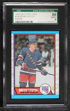 1989-90 O-Pee-Chee Brian Leetch #136 SGC 88 HOF 0i7l