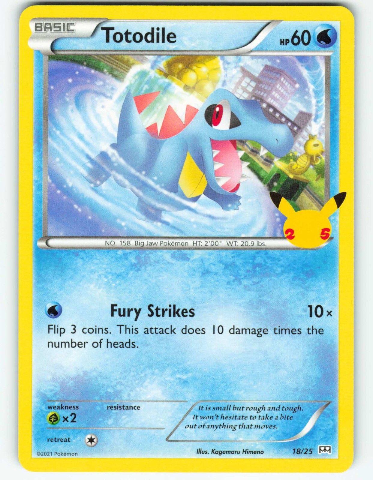 Totodile - 18/25 McDonald's Collection 2021 - Pokémon TCG - 2021