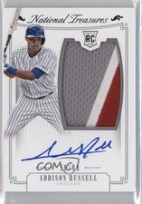 2015 Panini National Treasures 56/99 Addison Russell #158 Auto 8p8
