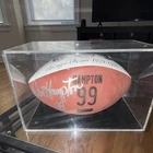 Wilson NFL Autographed Football Dan Hampton Chicago Bears Hall of Fame