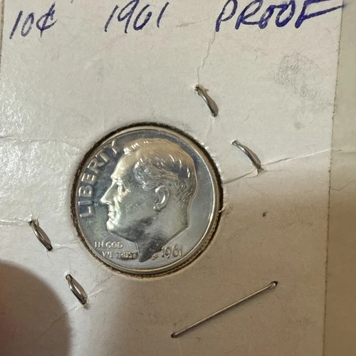 1961 (P) Roosevelt Dime Gem Proof 90% Silver