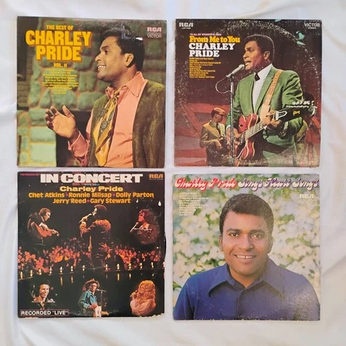 Charley Pride Vinyl Lot (6 LPs) - Best Of Vol 1 & 2, Grand Ole Opry, Heart VG+