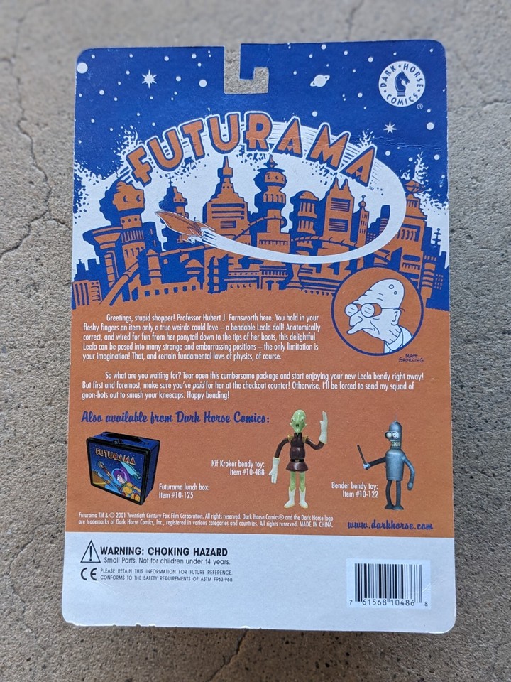 Figurine sealed Futurama Kif Kroker bendy Dark Horse comics glow variant 2001