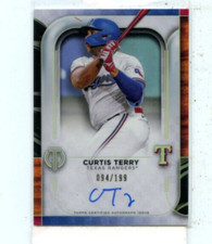 CURTIS TERRY 2022 Topps Tribute On Card Auto Autograph #D /199 Blue Jays