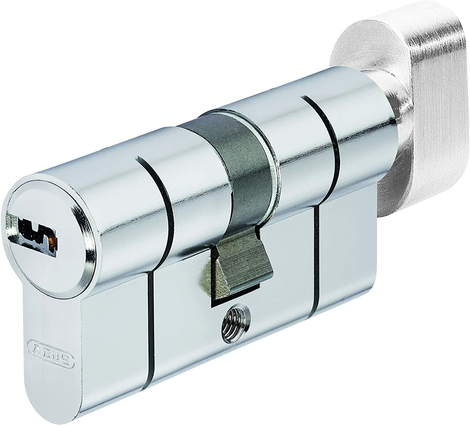 ABUS uPVC Euro Cylinder Door Lock Thumb Turn Barrel 6 Pin 0072807 Nickel NEW