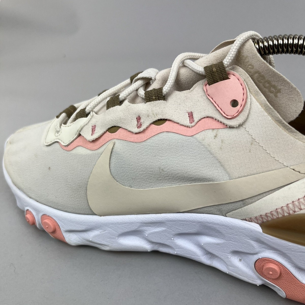 Nike React Element 55 Light Orewood Brown Women s Sport Trainers Shoes 42 UK7.5 eBay