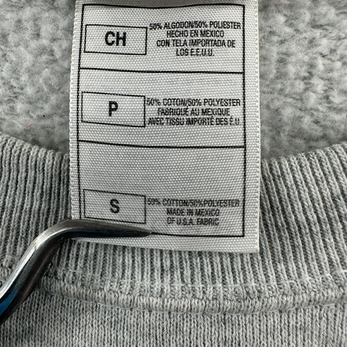 Sudadera de Colección Michigan Fair Para Hombres Pequeña Gris Manga Larga Pullover Patriótico - Imagen 5 de 10