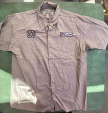 Vintage Jesse James Work Wear West Coast Choppers Shop Shirt