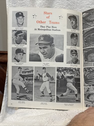 VINTAGE Minnesota Twins 1964 Yearbook, Harmon Killebrew, Tony Oliva, Jim Kaat!! - Picture 12 of 12