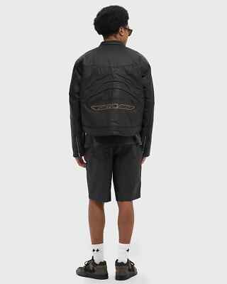 JORDAN x TRAVIS SCOTT WAXED JACKET, Chaqueta hombre, water repellent, black, XS