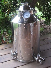 13 Gallon Stainless Steel, Moonshine Whiskey Still Boiler kettle 2" lid