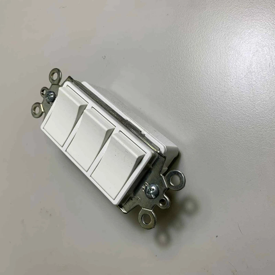 NOS Broan Tres Funciones Control Blanco Interruptor Placa Control Pared 68W NuTone 120V Foto 4 de 4