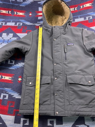 Patagonia Unisex Youth Sz M (10) Inferno Jacket Coat Kids Shearling Sherpa Parka - Picture 12 of 19