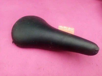 SAN MARCO SADDLE LEATHER BLACK SELLE DE VELO BIKE VINTAGE BICI EROICA - Photo 1/4