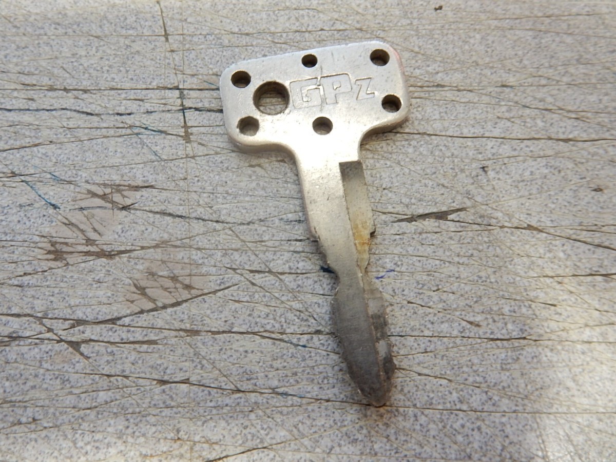 Vintage Kawasaki OEM Factory Pre Cut GPZ Motorcycle Key