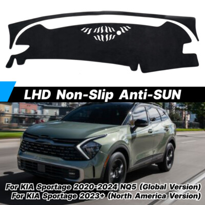 For Kia Sportage 2023-2025 Dash Mat Dashboard Mat Cover Dashboard Sun Pad Black