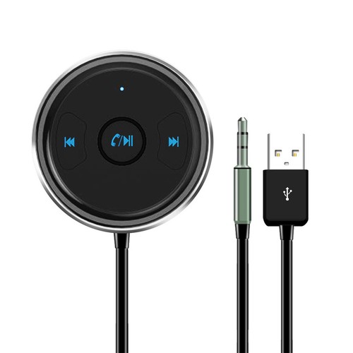 Bluetooth Handsfree Car Kit Wireless Music Receiver AUX Audio Adapter USB Power - 第 1/9 張圖片