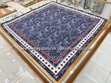 Sallys 70 Cashmere  30 Silk Fashion Print Double Face Neck Collar Scarf 26"