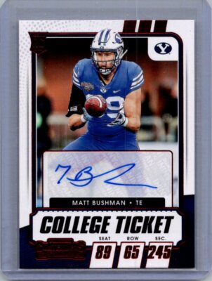 2021 Panini Contenders Draft Picks #171 Matt Bushman