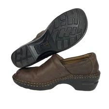 B•O•C - Women's Size 9(M) Brown Leather - Peggy Clogs - C45723 - Khele21