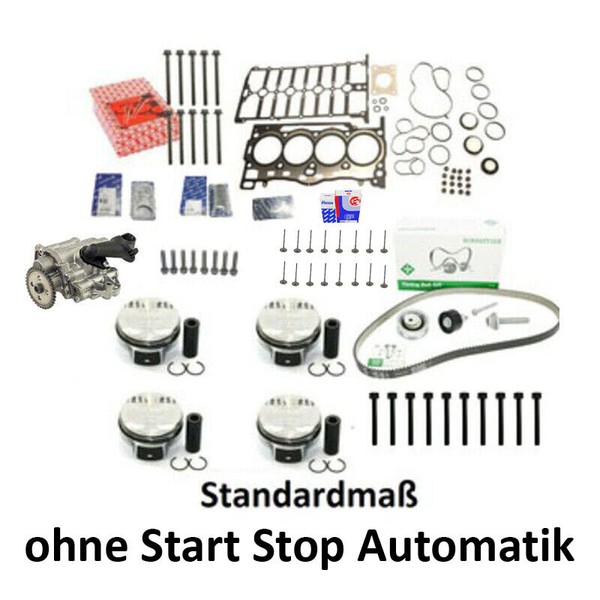 Kolbenset Std+Ventile+Zahnriemen+ÖLpumpe FüR VW 1.4 TSI CMB CXS 04E107065GF Golf-image