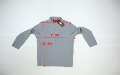 Travis Mathew Men Sleet Black Scorpio 3.0 Front Zip Stand Collar