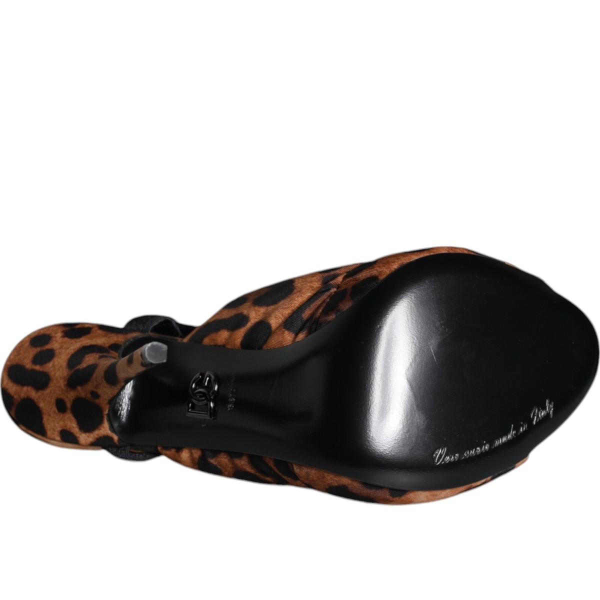 DOLCE & GABBANA Shoes Brown Leopard Keira Slingback Sandals EU36.5