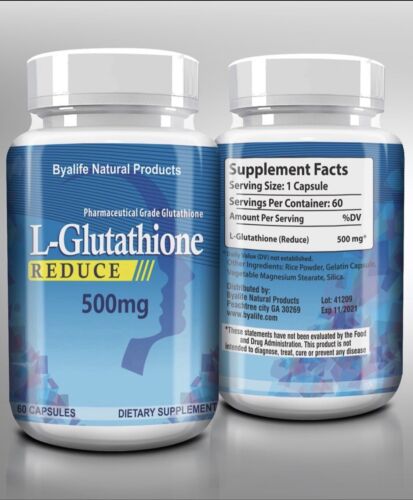 2 PACKS GLUTATION 120 PILLS 500 MG POWERFUL ANTIOXIDANT USA - Picture 3 of 4