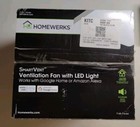 Homewerks SmartVent Ventilation Fan w/ LED Light 2-Sone 110-CFM Voice Command