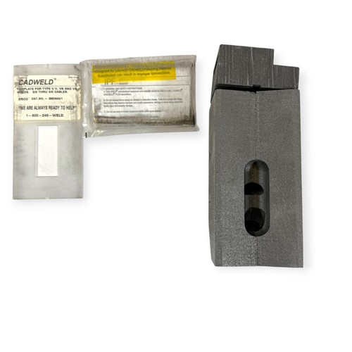 Molde de grafito Erico Cadweld VSC9FV3C para soldadura de cable a acero VS Copperweld - Imagen 4 de 23