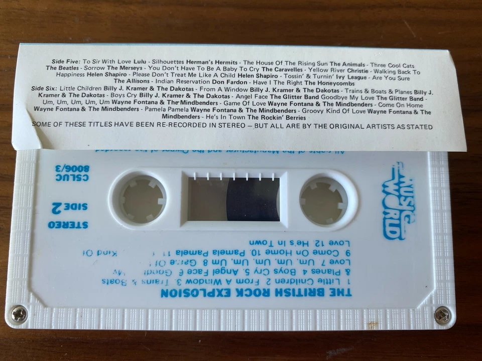 THE BRITISH ROCK EXPLOSION AUSTRALIAN RELEASE 4 x CASSETTE TAPES - Image 4 of 4