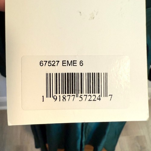 Mac Duggal Long Sleeve A-Line Midi Dress In Emerald Green 67527 Size 6 New - Picture 13 of 15