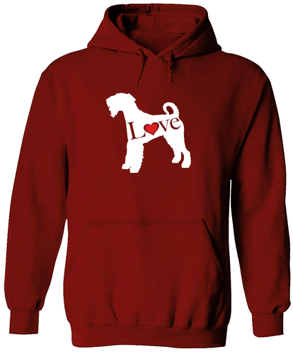 Love Dog Airedale Terrier Unisex Herren Hoodie Pullover Bingley Waterside Hundeliebhaber - Bild 15 von 15
