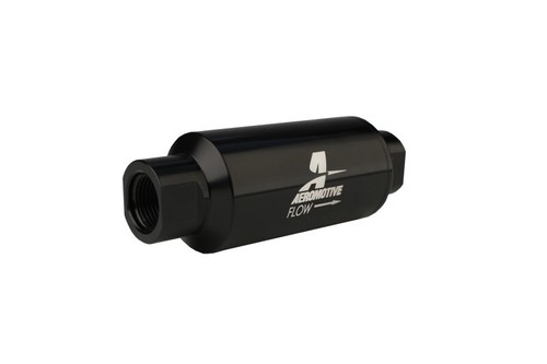 Filtro de Combustible Aerotriz 12324; Elemento Inoxidable 100 Micras, Negro -10AN Hembra - Imagen 8 de 9