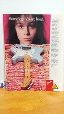 FENDER STRATOCASTER YNGWIE MALMSTEEN SONIC BLUE STRAT  AD PRINT  11 X 8.5  x1