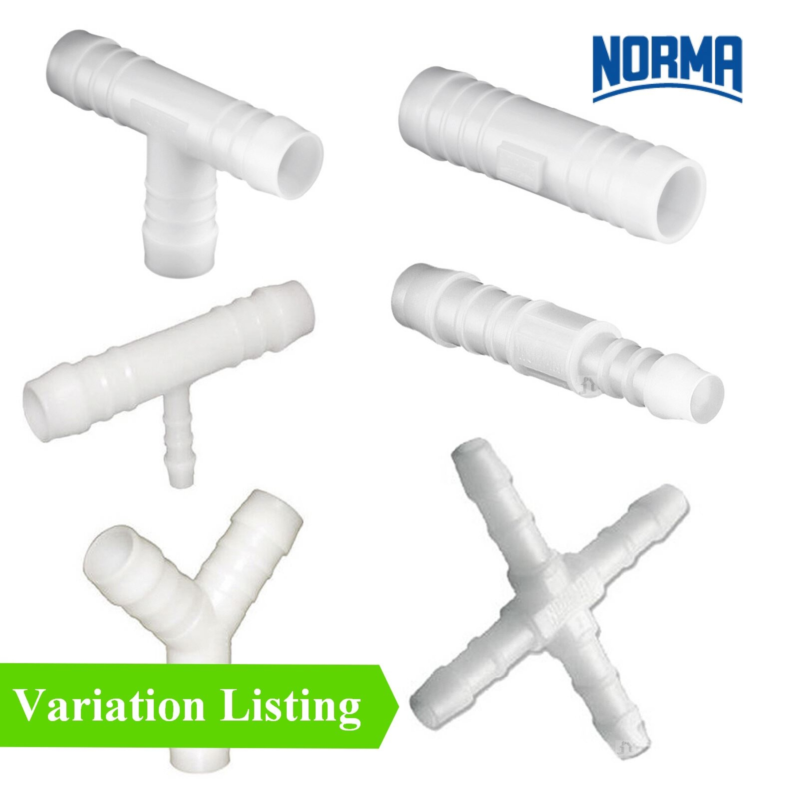 Plastic Vacuum Hose Joiner Connectors Push on Pipe Silicone Rubber Menu