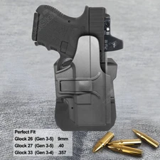 G26 Holster For Glock 26 Gen3-5 & Glock 27/33 Gen3-4 Pistol Handgun Holster