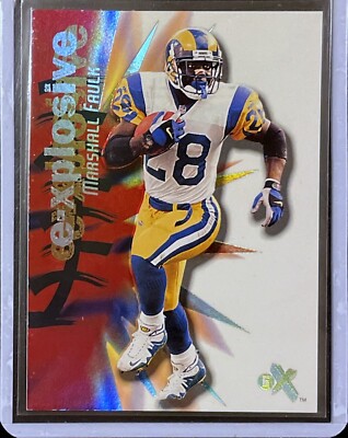Marshall Faulk - 2000 Fleer EX Football - e-xplosive #17