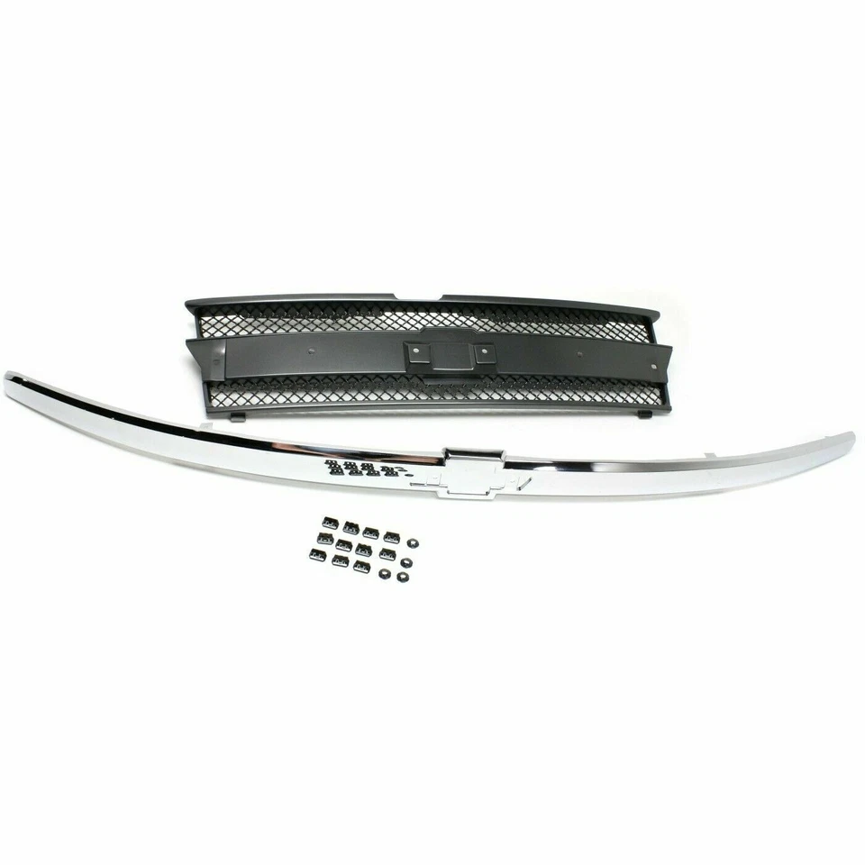Conjunto de rejilla barra cromada para Chevrolet Trailblazer 2002-2005 Foto 3 de 4