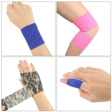 Self-Adhesive Elastic Bandage Medical Health Care Treatment  Muscle Tape Emergnc