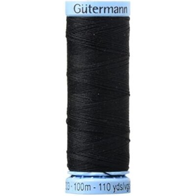 101M-000 Silk Thread 100m/109 yd Black