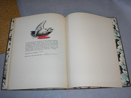 Antique Coleridge Book Rime of the Ancient Mariner Limited Editions Club 1945 - Picture 16 of 16