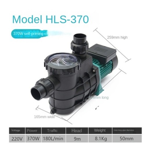 Pompa autoadescante 220 V per acqua piscina pesce stagno spa acqua - Foto 17 di 29