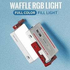 YC Onion Waffle RGB Led Video Light Panel 3200-6200K 360° Full color On-Camera