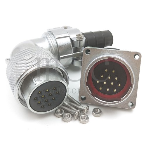 PLS 10-Pin 24mm Openings Circular Flange Aviation Plug & Socket - Foto 2