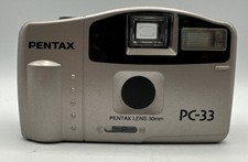 Pentax PC-33 30mm Lens Point And Shoot Silver And Black