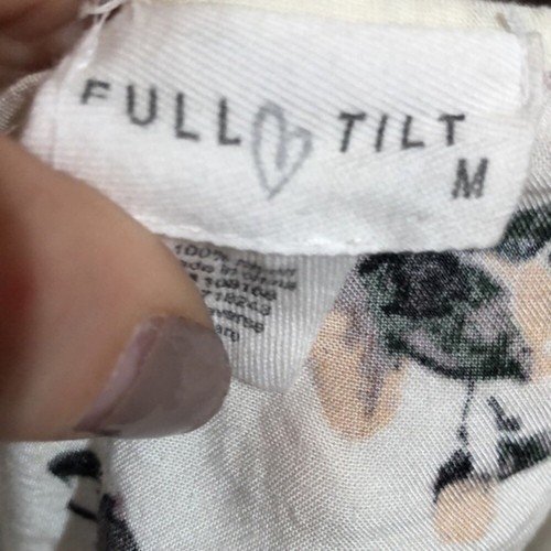 Full tilt spaghetti strap white floral camisole - Picture 5 of 5