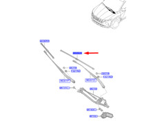 Hyundai Tucson NX4 MK4 Wischerarm vorne links LHD 98350N7000 NEU ORIGINAL